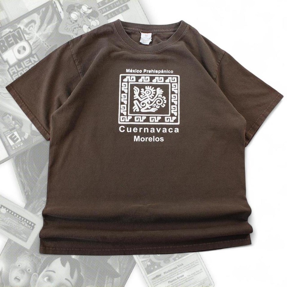 Vintage Brown Mexican Aztec Graphic Tee